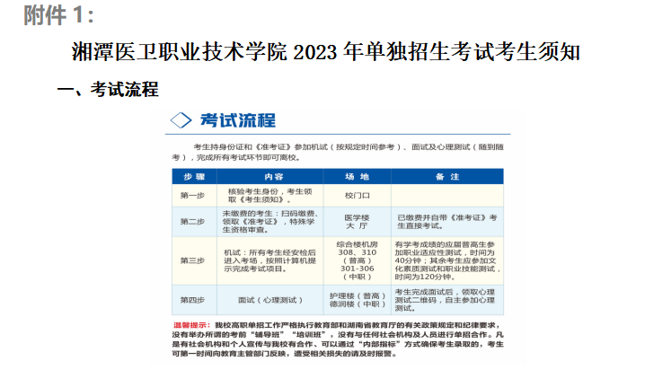 2023年湘潭医卫职业技术学院单招考试准考证打印公告06.png