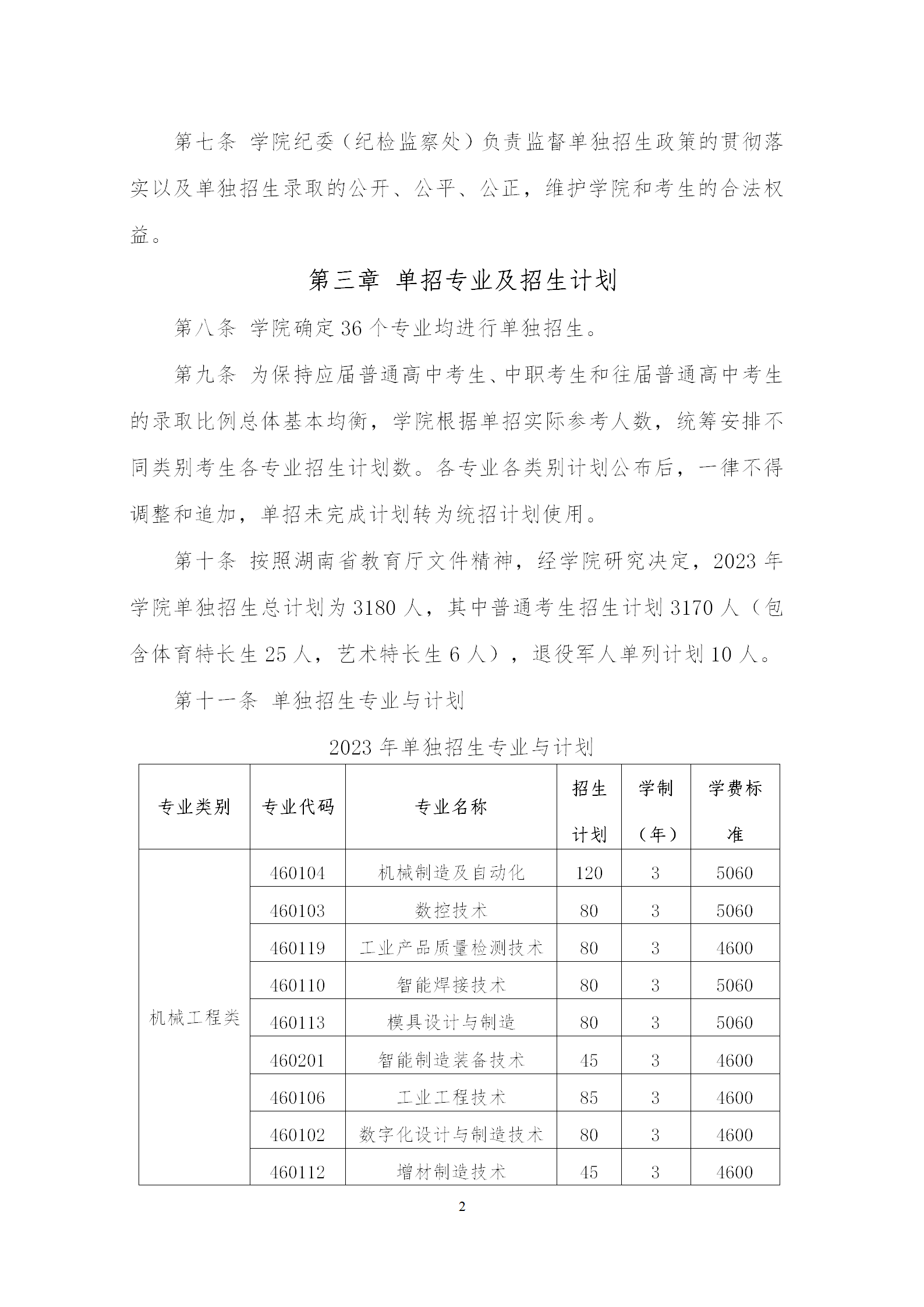 2023年湖南机电职业技术学院单招章程02.png